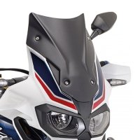 KAPPA SZYBA HONDA CRF 1000L Africa Twin (16-19), CRF 1000L Africa Twin Adventure Sports (18-19) 40 x 31 CM CZARNY MATT 
