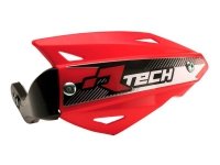 RACETECH (RTECH) OSŁONY RĄK (HANDBARY) VERTIGO ATV KOLOR CZERWONY (Z 3 RODZAJAMI MOCOWAŃ DO KIEROWNICY) 