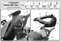 KAPPA STELAŻ KUFRA CENTRALNEGO TRIUMPH TIGER 1050 (07-12) ( Z PŁYTĄ MONOKEY ) 