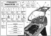 KAPPA STELAŻ KUFRA CENTRALNEGO YAMAHA FJR 1300 (06-12) ( Z PŁYTĄ MONOKEY ) 