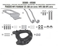 KAPPA STELAŻ KUFRA CENTRALNEGO PIAGGIO MP3 YOURBAN 125/300, HPE 300 11-21 (Z PŁYTĄ MONOKEY) 