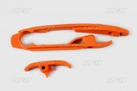 UFO ŚLIZG ŁAŃCUCHA (MAŁY I DUŻY) KTM SX/SXF 16-21 ( Z WYJĄTKIEM SX 250 16) KOLOR POMARAŃCZOWY 