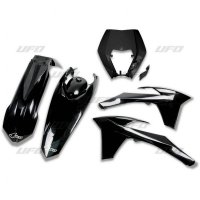 UFO KOMPLET PLASTIKÓW KTM EXC/EXC-F 12-13 KOLOR CZARNY (KT521E001) 