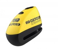 OXFORD BLOKADA TARCZY HAMULCOWEJ Z ALARMEM MODEL SCREAMER XA7, TRZPIEŃ 7MM, KOLOR CZARNY/ŻÓŁTY FLUO (STARY KOD: LK280) 