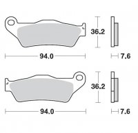 MOTO-MASTER KLOCKI HAMULCOWE KH181 SINTER METAL OEM: 11 (SINTERPRO RACING) KTM: 125-200-250-300-350-<br />360-380-440-500, WSZYSTKIE S 