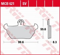 TRW ZF KLOCKI HAMULCOWE KH407 ORGANIC BMW R 80R 91-95, K 1100LT/RS 90-98 PRZÓD 