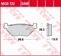 TRW ZF KLOCKI HAMULCOWE KH319 ORGANIC YAMAHA XP 500/530 T-MAX '01-'18, TDM 900 '02-'14, XV/XVS 950 '09-'18, XT 1200Z TENERE '11-'18, FJR 1300 '03-'21, XVS 1300 '07-'17, XV 1700 '03-'21, XV 1900 '06-'08/'11-'13 TYŁ 