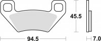 TRW ZF KLOCKI HAMULCOWE KH395 SINTER OFFROAD ARCTIC CAT ATV 300 10-, TRV 450 11-, TBX / TRV 500 05-, PROWLER 700 08-, TRV 1000 0 