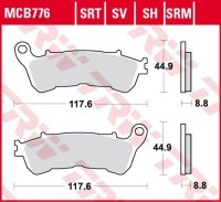 TRW ZF KLOCKI HAMULCOWE KH388 SINTER STREET HONDA CBF 500 04-08, CBF 600 04-15, NT 700 V 06-13, XL 700 V 08-13, XL 1000 V 04-13, 