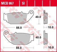 TRW ZF KLOCKI HAMULCOWE KH629 SINTER HONDA CB 125 R / 300 R 18-, CRF 250 L 13-17, SUZUKI GSX-R / S 18-, TYŁ 