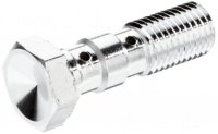 TRW ZF ŚRUBA HYDRAULICZNA DO PRZEWODÓW HAMULCOWYCH M10X1,25 PODWÓJNA KOLOR STALOWY (CHROM) (PROMOCJA) 
