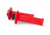 RACETECH (RTECH) MANETKI R20 LOCK-ON (22+25MM) KOLOR CZERWONY NEON + 8 ADAPTERÓW ROLGAZU 