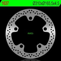 NG TARCZA HAMULCOWA PRZÓD HONDA VFR1200X CROSS TOURER 17-21, GL 1800 F6C 15 (310X165,5X4,5MM)(5X<br />20,5MM) 
