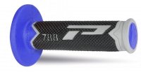 PROGRIP MANETKI PG788 OFF ROAD (22+25MM, DŁ.115MM) KOLOR SZARY/CZARNY/NIEBIES<br />KI (TRÓJSKŁADNIKOWE) (788-215) 