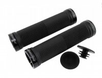 PROGRIP MANETKI PG999 ATV / JET SKI / MTB (22+22MM, DŁ. 120MM) KOLOR CZARNY Z CZARNĄ BLOKADĄ LOCK-ON (999-102) 