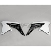 UFO OSŁONY CHŁODNICY SUZUKI RMZ 250 10-18 KOLOR BIAŁY CZARNY - WYPRZEDAŻ 