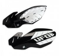 UFO OSŁONY RĄK (HANDBARY) FLAME YAMAHA YZ 125/250 14-17 KOLOR CZARNY/BIAŁY (Z MOCOWANIAMI) - PROMOCJA 