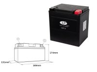 Polaris 700 Sportsman 02-05 akumulator Landport (zalany) 
