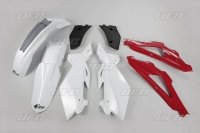 UFO KOMPLET PLASTIKÓW HUSQVARNA CR 2T '06-'08 KOLOR OEM (DLA ROCZNIKÓW '07-'08) (BIAŁY/CZERWONY/CZA<br />RNY) 