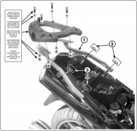 KAPPA STELAŻ KUFRA CENTRALNEGO KAWASAKI ZZR 1200 (02-05) ( BEZ PŁYTY ) 