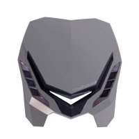 POLISPORT LAMPA PRZEDNIA MODEL E-BLAZE LED (ŻARÓWKA LED) KOLOR SZARY 