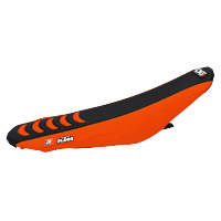 BLACKBIRD POSZYCIE SIEDZENIA KTM SX/SXF '11-'15, EXC '12-'16, DOUBLE GRIP 3 KOLOR CZARNY/POMARAŃCZOWY 