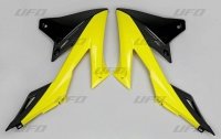 UFO OSŁONY CHŁODNICY SUZUKI RMZ 250 '19-'21, RMZ 450 '18-21KOLOR OEM (ŻÓŁTY/CZARNY) 