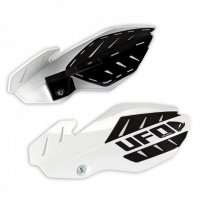UFO OSŁONY RĄK (HANDBARY) FLAME YAMAHA YZF 250/450 '14-'21 KOLOR BIAŁY/CZARNY (Z MOCOWANIAMI) 