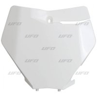 UFO TABLICA NA NUMER STARTOWY KTM SX/SXF '19-'20 KOLOR BIAŁY 