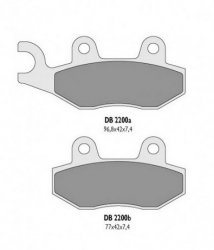 Delta Braking klocki hamulcowe przód KAWASAKI  KDX 200 (93-94)