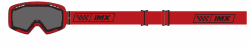 GOGLE IMX ENDURANCE RACE RED GLOSS/RED - SZYBA DARK SMOKE + CLEAR (2 SZYBY W ZESTAWIE)