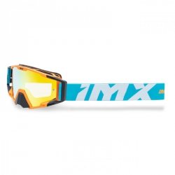 GOGLE IMX SAND ORANGE MATT/BLUE/WHITE - SZYBA ORANGE IRIDIUM + CLEAR (2 SZYBY W ZESTAWIE) OS