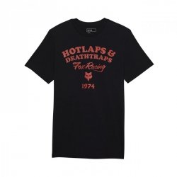 T-SHIRT FOX HOTLAPS PREM BLACK M