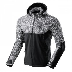 KURTKA TEKSTYLNA REBELHORN SLASH NORIAKI BLACK/WHITE SOFTSHELL 5XL