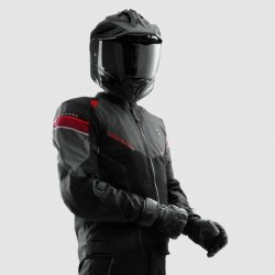 KURTKA TEKSTYLNA REBELHORN HIFLOW V BLACK/GREY/RED S