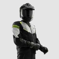 KURTKA TEKSTYLNA REBELHORN HIFLOW V BLACK/GREY/FLUO YELLOW M
