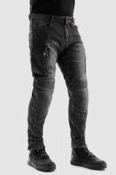 SPODNIE JEANS REBELHORN VANDAL MONOLAYER WASHED BLACK W42L32