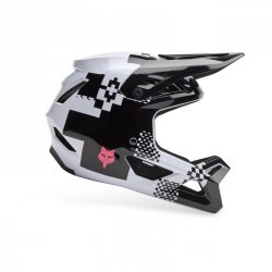 KASK ROWEROWY FOX JUNIOR RAMPAGE DIGI IMG BLACK/WHITE YM
