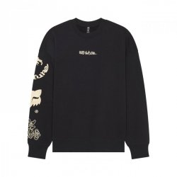 BLUZA FOX HELLO FUTURE OVERSIZED CREW BLACK L