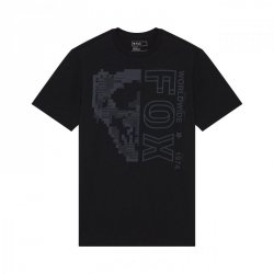 T-SHIRT FOX IMAGE SKULL PREM BLACK M