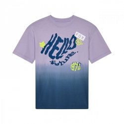 T-SHIRT FOX LADY HELLO FUTURE OVERSIZED LILAC M