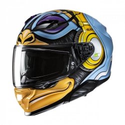 KASK HJC F71 MONKEY DJ BLUE/ORANGE L