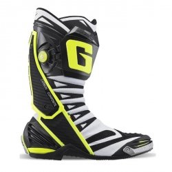 Buty motocyklowe GAERNE GP1 EVO białe czarne żółte rozm. 44