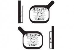 CFA284AHH - Klocki hamulcowe rowerowe (spiekane) EBC Brakes