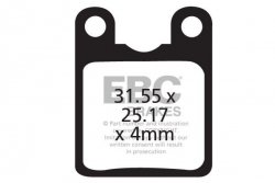 CFA333R - Klocki hamulcowe rowerowe (organiczne wyczynowe) EBC Brakes