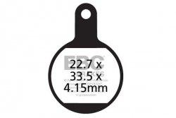 CFA615R - Klocki hamulcowe rowerowe (organiczne wyczynowe) EBC Brakes