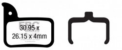 CFA667 - Klocki hamulcowe rowerowe (organiczne) EBC Brakes