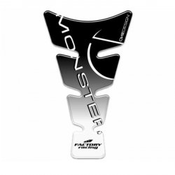 ONEDESIGN tankpad Spirit shape logo Ducatiati Ducati Monster czarne on przeźroczysty