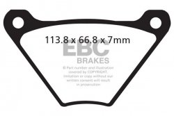 Klocki hamulcowe EBC FA024/2V V-PAD (kpl. na 1 tarcze)