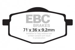 Klocki hamulcowe EBC FA101 (kpl. na 1 tarcze)
